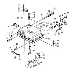 wire lock - Блок «Клапан коробки передач. Крышка и рычаг»  (номер на схеме: 20)