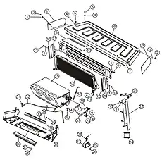 SCREW M4X12 - Блок «AIR CONDITIONING REAR»  (номер на схеме: 26)