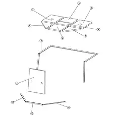 SPONGE - Блок &laquo;Кабина в сборе (стандартное вождение)&raquo;  (номер на схеме: 5)