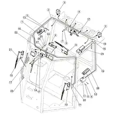 SCREW M4X12 - Блок «CAB ELECTRIC»  (номер на схеме: 24)