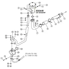 O-RING - Блок «STEERING PIPING (FOR QSNT) 1»  (номер на схеме: 1)