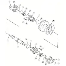 TRACK ROLLER - Блок «TRACK ROLLER ASSEMBLY 2»  (номер на схеме: 1)