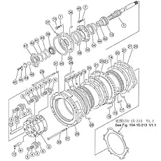 GEAR RING - Блок «TRANSMISSION GEAR AND SHAFT 1»  (номер на схеме: 14)