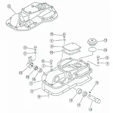 bolt M12X45 - Блок «Brake case cover»  (номер на схеме: 5)