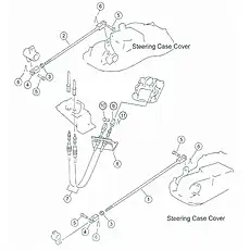 plate - Блок «Steering and brake linkage 2»  (номер на схеме: 9)