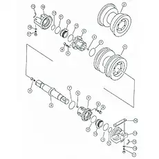 double flanges track roller ass'y - Блок «Track roller» 