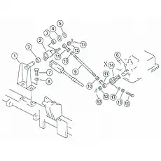 lever - Блок «Transmission control linkage 3»  (номер на схеме: 9)