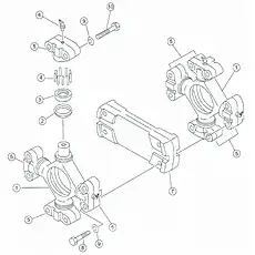 oil cup M10*1 - Блок «Universal joint assy»  (номер на схеме: 6)