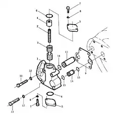body valve - Блок «Смазочный клапан»  (номер на схеме: 1)