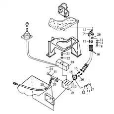 seat, valve - Блок «Рычаг управления рыхлителем»  (номер на схеме: 19)