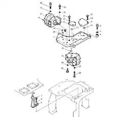 seat, valve - Блок «Сервоклапан и седло клапана»  (номер на схеме: 1)