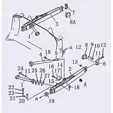fitting grease M10X1 - Блок «Лезвие полу-U бульдозера»  (номер на схеме: 18)