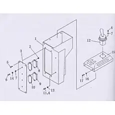 washer - Блок «Переключение передач и ручное управление»  (номер на схеме: 17)