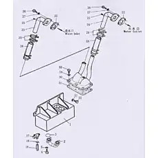 gasket - Блок «Масляный радиатор»  (номер на схеме: 22)