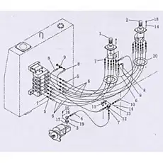 bolts - Блок «Трубопровод управления вспомогательным клапаном в сборе»  (номер на схеме: 13)