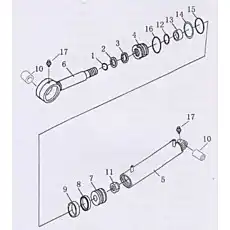 0-ring - Блок «Цилиндр штифта съемника»  (номер на схеме: 15)