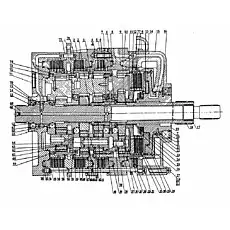 Игольчатый подшипник II, III ряда - Блок «0T03010 Коробка передач»  (номер на схеме: 43)