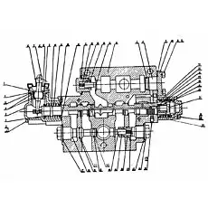 Шайба ЗЗ - Блок «0T13071 Бульдозерный реверсивный клапан в сборе»  (номер на схеме: 5)