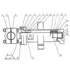 Втулка клапана - Блок «0Т41015 0Т64002 Гидроцидиндр подъема»  (номер на схеме: 14)
