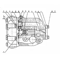 Болт М10х90 - Блок «0Т13362 Клапан быстрого опускания»  (номер на схеме: 2)