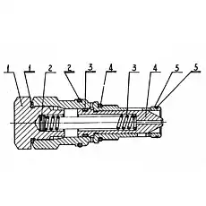Шайба ЗЗ - Блок «0Т13036 Клапан противодавления»  (номер на схеме: 1)