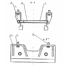 Болт М20 х 40 - Блок «0Т53001 Направляющая плита гусеницы в сборе»  (номер на схеме: 3)