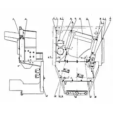 Левая плита в сборе - Блок «0Т15000 Панель - кресло оператора»  (номер на схеме: 10)