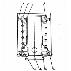 Заклепка 5 х 12 -10 - Блок «0Т13150 Предохранительный клапан в сборе»  (номер на схеме: 2)