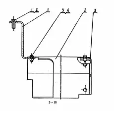 Кривая плита в сборе - Блок «0T03500 0T27001 Защитный колпак главного приводного вала»  (номер на схеме: 1)