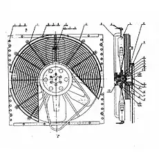 Шкив вентилятора - Блок «0Т42200 Защитный колпак вентилятора»  (номер на схеме: 7)