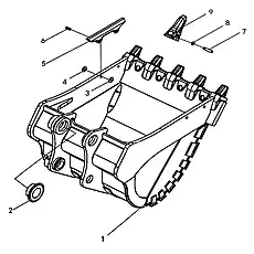 TOOTH - Блок «BUCKET ASS'Y 3»  (номер на схеме: 9)