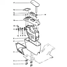SCREW - Блок «CONTROL BOX MOUNTING (R.H.) 1»  (номер на схеме: 14)