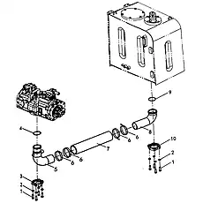 STEEL TUBE - Блок «DELIVERY AND RETURN LINE 3»  (номер на схеме: 8)