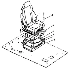 SCREW - Блок «SEAT ASS'Y»  (номер на схеме: 2)