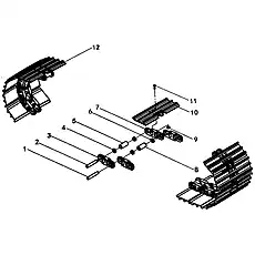 TRACK SHOE - Блок «TRACK ASS'Y 5»  (номер на схеме: 10)