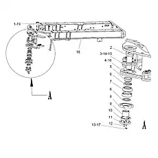 Main Joint Pin - Блок «MG19002000 Рама в сборе (2)»  (номер на схеме: 2)