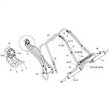 Clamping Plate - Блок «MG19015000 Рулевая гидравлическая система»  (номер на схеме: 18)