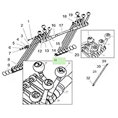 Rod End Pivot Bearing - Блок «MG19018000 Группа управления клапанами - Инструмент»  (номер на схеме: 29)