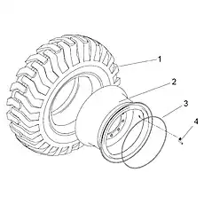 O-Ring - Блок «Группа обода и шины»  (номер на схеме: 3)