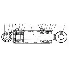 Cylinder Barrel - Блок «W42032000 Цилиндр опоры переднего колеса»  (номер на схеме: 3)