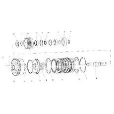 Piston outer seal ring - Блок «Сцепление в сборе F.R.»  (номер на схеме: 12)