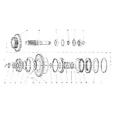 Piston outer seal ring - Блок «Сцепление в сборе (II IV)»  (номер на схеме: 16)