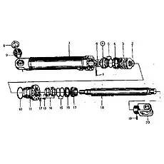 Slotted nut - Блок &laquo;Подъемный цилиндр&raquo;  (номер на схеме: 6)