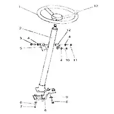 Washer 10 - Блок «Механизм рулевого управления»  (номер на схеме: 7)