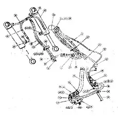 Pipe clamp - Блок «Гидравлическая система рулевого управления»  (номер на схеме: 37)