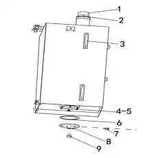 Cleaning port flange component - Блок «Топливный бак в сборе»  (номер на схеме: 8)