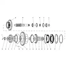 Piston outer seal ring - Блок «II, IV передача»  (номер на схеме: 16)