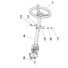 steering column assembly - Блок «Механизм рулевого управления»  (номер на схеме: 4)