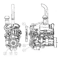 BOLT M10X40 - Блок «Установка дизельного двигателя»  (номер на схеме: 3)