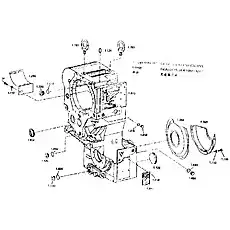 ZFN 744 NBR-70-10 O-RING 27X2 - Блок «Корпус коробки передач в сборе»  (номер на схеме: 1.032)